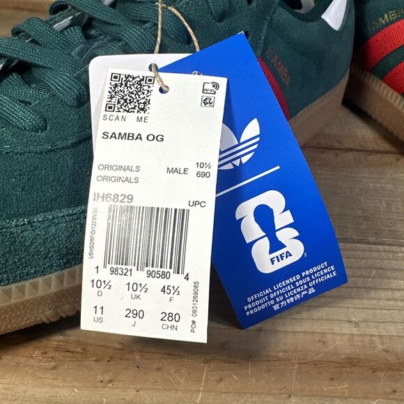 NEW Mens Size 11 Adidas Samba OG FIFA World Cup 2026 Low Top Sneakers IH6829 main image 4